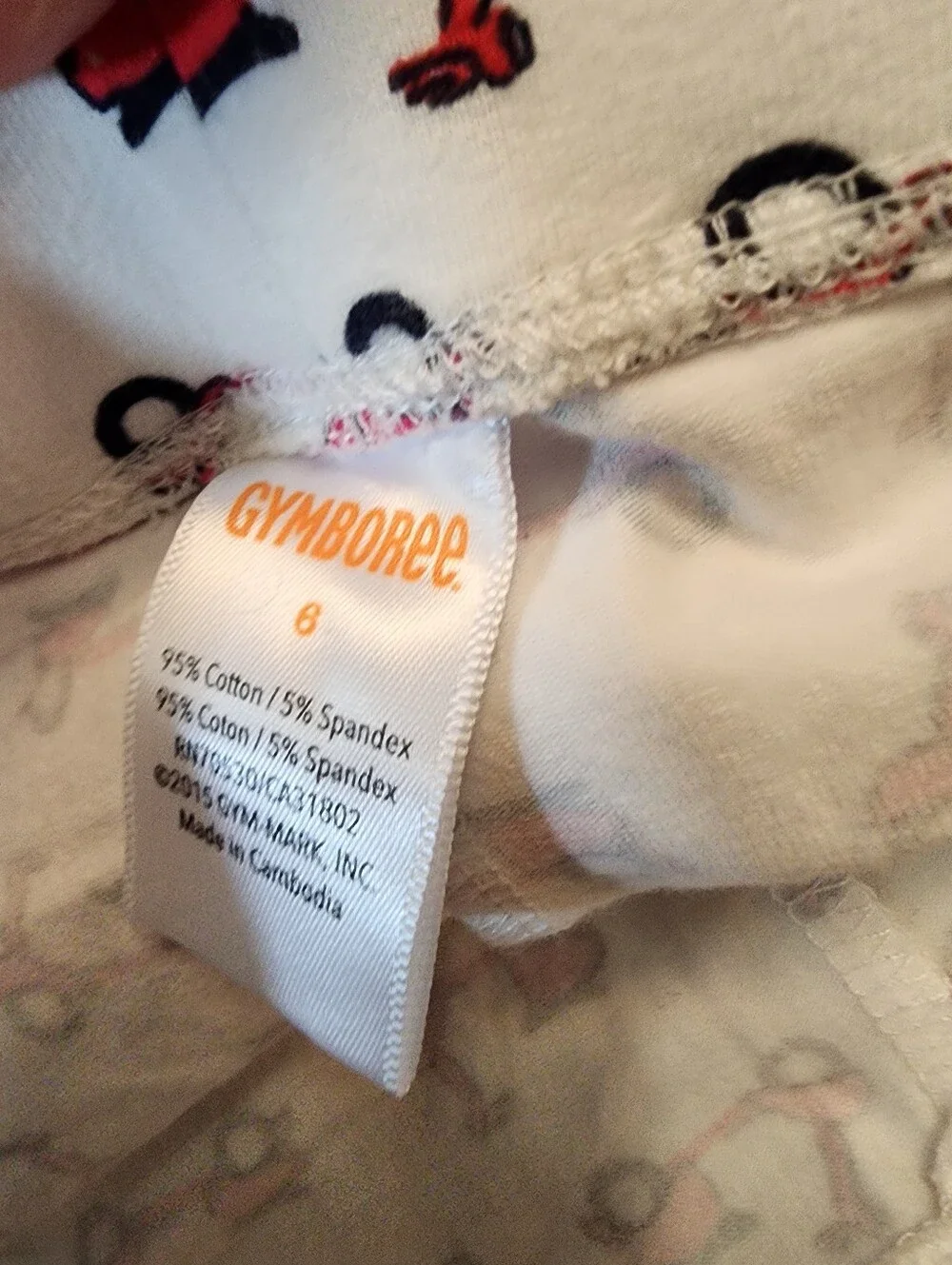 Rare Vintage Gymboree Ciao Bella / Ciao Puppy Scooter Set Shirt 7 / Leggings 6